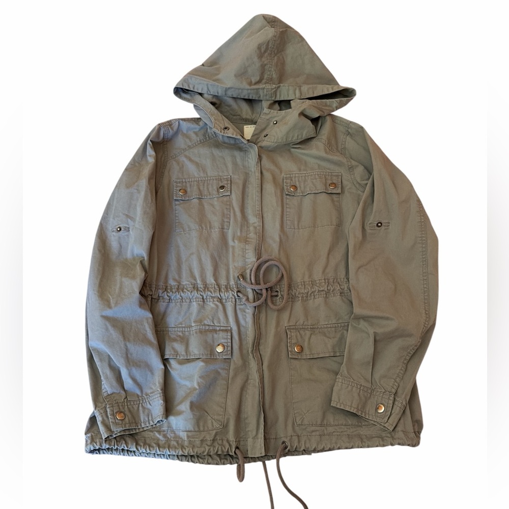 Life In Progress Gray Utility Jacket size large